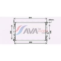 Variklio aušinimo radiatorius AVA Clever Choice FD2628