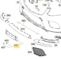 Mercedes Benz GLS63 2016 2017 Registracijos numerio laikiklis originalus A2928851081