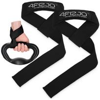 Traukimo dirželiai Deadlift Straps (juodos spalvos) — patogesnei ir tvirtesnei traukos treniruotei