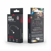 3.5mm Moteriškas Audio Jack Adapteris į Vyrų Lightning Kompaktiškas 13.5cm Maxlife Juodas
