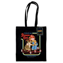 Steven Rhodes (Demon Cat) Black Tote Bag