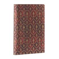 Red Velvet Midi Unlined Softcover Flexi Journal (Elastic Band Closure)