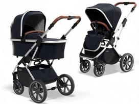 Universalus vežimėlio komplektas Moon Rocca Bassic NAVY 5in1