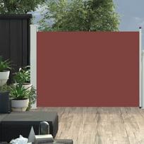 Ištraukiama šoninė kiemo pertvara vidaXL, 120 x 500 cm, ruda