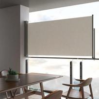 Ištraukiama šoninė kiemo pertvara vidaXL, 120x300cm, rusva