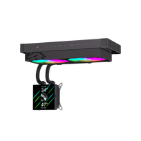 Gamemax CPU Liquid Cooler | GLACIER 240 LCD BK | Black