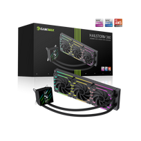 Gamemax CPU Liquid Cooler | HAILSTORM 360 LCD BK | Black