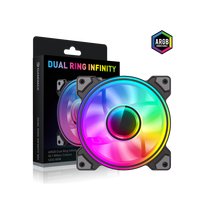 Gamemax Case Fan | DUAL RING INFINITY BK | Black