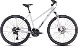 Miesto dviratis Cube Nature Pro Trapeze 2025 28", baltas/pilkas, 54 cm