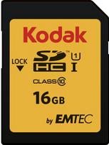 Emtec SDHC Memory Card Kodak Premium Performance, 16GB, Class 10 / UHS-1 U1 EKMSD16GHC10K