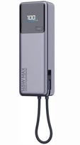 Xiaomi 10000 mAh Power Bank, 165W QC PD, with Built-in USB-C Cable, PB1165MI, Gray, LED Display
