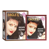 Eagles Set, Henna Hair Color, Permanent Hair Dye, Dark Brown, 6 pieces, 10 g