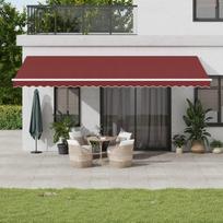 Automatinė ištraukiama markizė su LED bordo spalvos 600x350cm