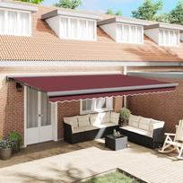 Automatinė ištraukiama markizė bordo spalvos 500x300cm
