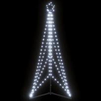 LED Kalėdų eglutė 363 LEDs Šalta Balta 182 cm