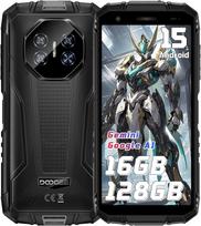 DOOGEE Fire3 Pro Mobilusis telefonas 16GB+128GB 5.5  Ekranas 16MP 8350mAh Android 15 pilka