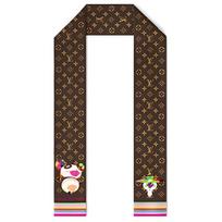 Louis Vuitton x Takashi Murakami Superflat Character Bandeau Brown Women Streetwear M96083 Shopping Bag