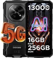 DOOGEE Fire7 5G Mobilusis telefonas 16GB+256GB 6.6  Ekranas 64MP 13000mAh Android 15 pilka