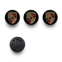 (65 mm) 4 vnt. „Porsche“ ratlankių centrinių dangtelių, 65 mm stebulės ženklelio ir emblemos apsaugos