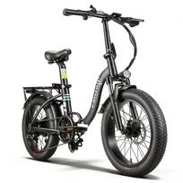 EBYCCO S1 Foldable Electric Bike, 36V 10.4AH Battery, Shimano 7-Speed juoda