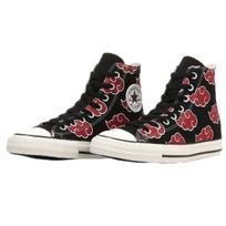 CONVERSE All Star HI Naruto Shippuden Itachi Uchiha Akatsuki Dizaino Aukšto Viršaus Sportbačiai 29.0cm Drobės Batai Unisex
