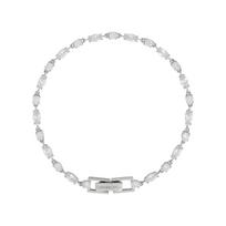 Givenchy Logotipo Dizaino Apyrankė Poroms Sidabrinė Unisex apyrankė 07B00279 Basic Packaging-Box Not Included