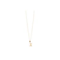 Chloe Alphabet Pendant Letter X Necklace Unisex necklace Gold CHC23SFO5XTE1-9DA Gold,F