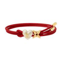 Louis Vuitton 26 New Year Limited Edition Logo Bracelet Women bracelet Red M4719Z Basic Packaging-Dust Bag+Box