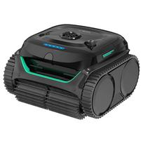 WYBOT C2 Belaidis baseino robotas siurblys, Sienų ir vandens linijos valymas, Dviguba valymo filtravimo sistema, Baseinams iki 150 m², Juoda žalia juoda/žalia
