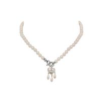 Vivienne Westwood Sheryl Širdies perlo pakabukas Karoliai Unisex karoliai Sidabriniai 6301012B02P103 Box