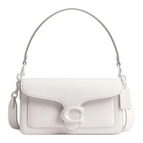Coach Tabby 26 Nuimamas peties dirželis Suede Odinė Petinė Totoro Rankinė Vidutinio Dydžio Moteriškos Rankinės Kreidinės CAM84-LHCHK Basic Set (Bag+Dust Bag) white