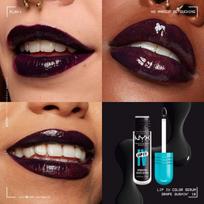 NYX Professional Makeup, Lip IV, Blizgesnis, iki 12 valandų drėkinimo, aukštai pigmentuotas, blizgus finišas, Vynuogių Gushin