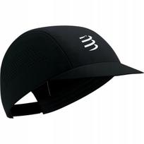 Compressport Pro Racing Cap: Juoda, universali bėgimo kepurė