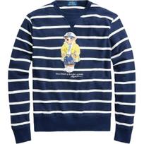 Polo Ralph Lauren Polo lokio dryžuoto rašto apvalios apykaklės ilgomis rankovėmis džemperis vyriškas džemperis MNPOKNI16820422-410 M