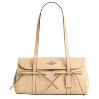 Coach Bridget 34 Petinė rankinė su lanku ir lygaus rašto oda Moteriška petinė rankinė Šviesiai smėlio spalvos CDY94-SVB9C Basic Set (Bag+Dust Bag)