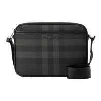 Burberry Logotipo langelių kompaktiškas per petį nešiojamas krepšys Vyriški krepšiai Anglies spalvos 80685881 Basic Set (Bag+Dust Bag)