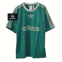 adidas originals ADICOLOR Dryžuoti trumpomis rankovėmis marškinėliai vyriški Žali JP1028 XS