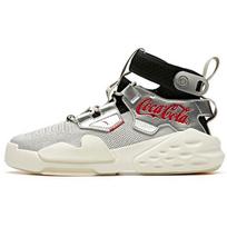 Anta Coca-Cola Zero Collaboration Non-Slip Lightweight High-Top Casual Shoes Men Sneakers Silver Black 11948099S-1 43