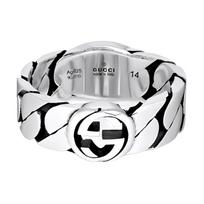 Gucci logotipas 925 sidabro žiedas Vyriški žiedai 105026760 17