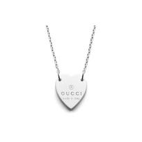 „Gucci“ prekės ženklo širdelės formos moteriškas pakabukas-vėrinys su sidabru YBB223512001 Dust Bag+Box (Random Color)