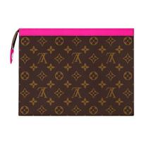 Louis Vuitton Pochette Voyage Monograminis Drobės Odinis Tualeto Reikmenų Krepšys Vyriški Krepšiai Rose M82858 Box(Basic Set+Box)