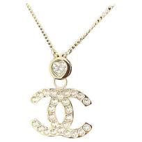 Chanel Dvigubas C Pakabukas Karoliai Moteriški karoliai Auksiniai ABE114B17803NZL31 Box+Shopping Bag