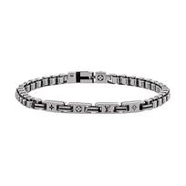 Louis Vuitton Tailor Brand Logo 925 Silver Bracelet Couple Style Unisex bracelet M1149L Box+Shopping Bag,M