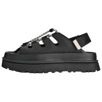 UGG GoldenGlow Toggle Leather One Strap Sandals Women's Black 1179370-DPCR 37
