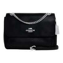 Coach Klare 25 Vienspalvė Sagtis Atvartas Grandinėlė Odinė Crossbody Peties Rankinė Vidutinė Moteriškos rankinės Juoda CC353-SVDTV Basic Set (Bag+Dust Bag) black
