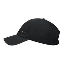 Nike Logotipas Poliesterio Beisbolo Kepuraitė Unisex Kepurės Juoda Auksinė FB5372-011 S/M