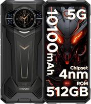 DOOGEE S200 Plus 5G mobilusis telefonas, 32GB+512GB, 10100 mAh, 100 MP, 6,72  ekranas, Android 14, NFC/OTG juoda