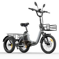 CYSUM AG1 PRO Elektrinis krovininis triratis, 48V 20AH baterija, priekinė ir galinė krovininės krepšiai, su atbulinės eigos funkcija