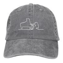 Žaidžia pianinu Beisbolo kepuraitė Vyriškos kepurės Moteriškos Skydelis Apsauga Snapback La Linea Linija Osvaldo TV Kepurės One Size