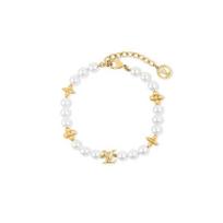 Louis Vuitton My Lv Pearl Logo Resin Bracelet Women Bracelet White M1129A Basic Packaging-Dust Bag+Box